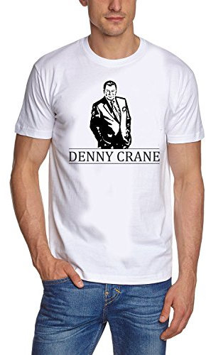 DENNY CRANE- BOSTON LEGAL - weiss/schwarz T-SHIRT GR.XXL