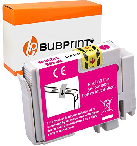 Bubprint Druckerpatrone kompatibel als Ersatz für Epson T1293 für Stylus SX235W SX230 SX420W SX425W SX430W SX435W SX440W SX445W WF-3520DWF Office BX305F BX305FW Plus BX535WD Magenta