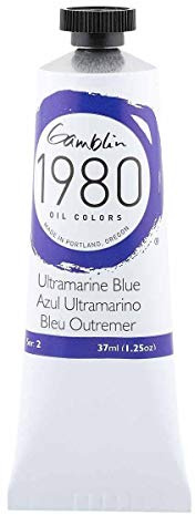 Gamblin 1980 Oil Ultramarine Blue 37Ml by Gamblin