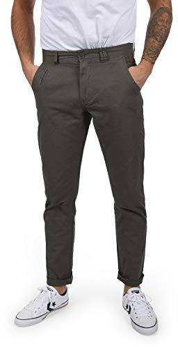 Blend BHTromp Herren Chino Hose Stoffhose mit Stretch Regular Fit, Größe:33/34, Farbe:Raven Grey (75112)