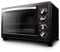 Grunkel - Horno Eléctrico multifunción de sobremesa de 38L con 3 funciones de calor y selector de temperatura hasta 230ºC - HR-38N RM - Temporizador hasta 60 min - 2000W - Negro