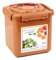 e-jen Recipiente de fermentación probiótico para kimchi, chucrut con tapa de vacío, color marrón gres (6,4 L)