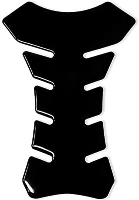 Paraserbatoio Tank Pad Adesivo 3D per Moto Nero Glitter, 19 x 13 cm