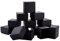 BENECREAT 24 Pack Negra Caja de Joya Caja de Cartón Craft con Almohadilla de Terciopelo Elegante para Presentación de Anillo 5.7x5.7x3.7cm