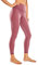 CRZ YOGA Damen Naked Feeling Sport Leggings High Wasit Sporthose Yogahose Blickdicht Lange Yoga Leggins - 64cm Misty Merlot 38