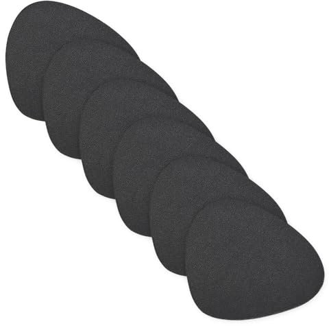 Zeller 27058 Glasuntersetzer-Set, 6-tlg., Kunstleder, schwarz, ca. 12 x 10 cm