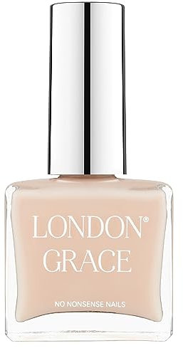 London Grace Nail Polish | Eve 12ml | Milky Pink Long Lasting Vegan Eco-conscious Varnish | Quick Dry, Chip-Resistant, & No Nasties Formula