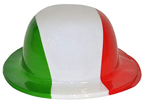 Lot de 3 - Chapeau Melon en PVC Italie