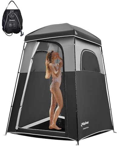 KingCamp Portable Shower Tent for Camping, Oversized Shower Privacy Tent Kit, Outdoor Changing Tent Dressing Tent for Backpacking Hiking