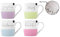 His and Hers China Mugs with Silver Foiling Script - Couple Mugs - Pack of 4