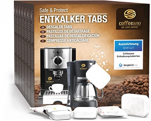 Coffeeano 160 Entkalkungstabletten für Gewerbe. Entkalker-Tabs für Kaffeevollautomaten und Kaffeemaschinen aller Marken und Art