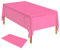 ELECLAND Kunststoff-Tischdecke, rechteckig, für Partys drinnen und draußen, Hot Pink, 137 x 274 cm