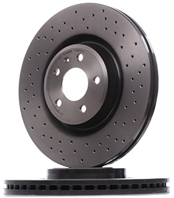 BREMBO 2x Bremsscheibe Vorne Ø345mm Höhe: 52mm Dicke: 30mm gelocht/innenbel. 09.B970.1X
