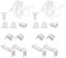 Rollo Halterung Fenster 17mm,Jrzyhi 2 Kit Rollo Ersatzteile Doppelrollo Klemmhalter Rollo Beschläge Ersatzteile Repair Fitting Kit Fensterrollo Ohne Bohren für Verdunkelungsrollo Fenster Klemmfix-Roll