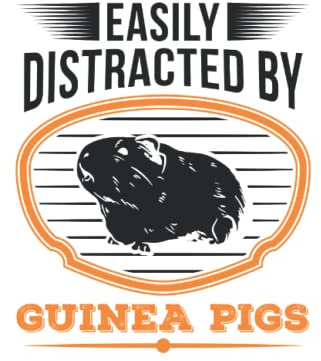 Meerschweinchen Tagesplaner: Easily distracted by Guinea Pigs Meerschweinchen / Kalender 2023 & 2024 / Wochenplaner Tagesplaner Planer / Planungsbuch To-Do-Liste / 6x9 Zoll / 100 ausfüllbare Seiten