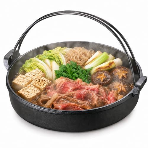 TIKUSAN Sukiyaki Nabe Pot Shabu Shabu Hot Pot Pan (24cm)