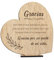 CONTRAXT Tarjeta de Agradecimiento en Madera. Regalos originales para Amigos Especiales, cumpleaños, despedida, hombre mujer (Gracias)
