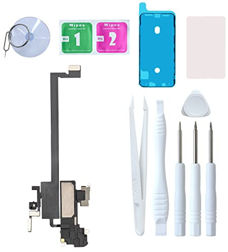 LOZOP Für iPhone Xs Max Hörmuschel Lautsprecher & Ohrhörer Ohrstück Näherungslichtsensor Flexkabel mit Reparaturwerkzeugen kompatibel mit iPhone Xs Max 6,5 Zoll