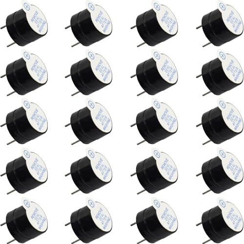 risingsaplings 20 x aktiver 5 V Summer elektronischer Alarm Magnetischer langer kontinuierlicher Piepton für Arduino DIY
