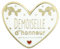 Manahia Pin's Demoiselle d'honneur - Pins doré émaillé - Badge Demoiselle d'honneur - Annonce Mariage, Invité Mariage, evjf, cadeau personnalisé EVJF - Broche