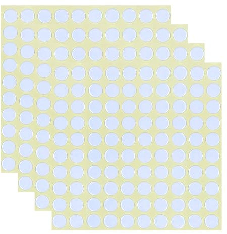 FANXIYA 400 Pcs 10mm Double Sided Glue Dots, Removable Acrylic Sticky Dots Damage Free, Clear Adhesive Pads No Mark for Balloons, Wall Craft Tape for Poster& Photo