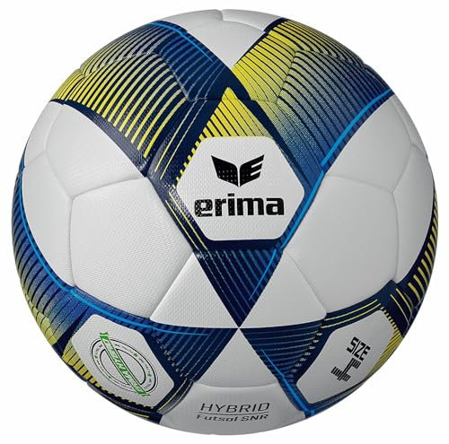 Erima Hybrid Futsal Trainingsball blaugelb, 4 Ohne Geschlecht