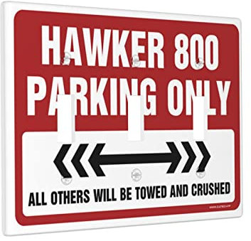 KAXW Steckdosenplatte Hawker 800 Parkplatzschalter Wandplatte Abdeckung Schalter Dekorrahmen Drei Lichtschalter Platte