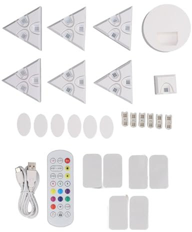 Paneles de luz triangulares, luz de pared LED RGB para efectos multicolores Tuya, decoración del hogar inteligente, luces de pared creativas con sincronización de música para