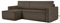 Konsimo Napi Ecksofa - Ecksofa mit Schlaffunktion und Bettkasten - Eckcouch mit Schlaffunktion - Sofa - Sofabezug Ecksofa L Form - Universal Eckcouch - 262 cm - Braun