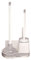 Toilet Brush And Toilet Plunger - Toilet Brush Set With Holder For Bowl Cleaning | Loo Brush And Holder Set | Toilet Scrubber And Plunger Combo | Toilet Brush Plunger Combo For Bathroom