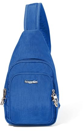 Securtex® Anti-Theft Daytripper Sling - 7x12 Travel Safe Crossbody Bag w/Locking Zippers, Slash-Resistance