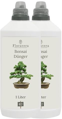 Floravera Premium Bonsai Bio-Flüssigdünger 1 Liter Bonsaidünger Dünger (2 Liter (1 Liter Doppelpack))