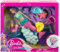 Set pour Barbie poupée sirène + bébé + Hippocampe + otarie + Poulpe + manège + 2 Accessoires - poupée Mannequin + Carte Animal