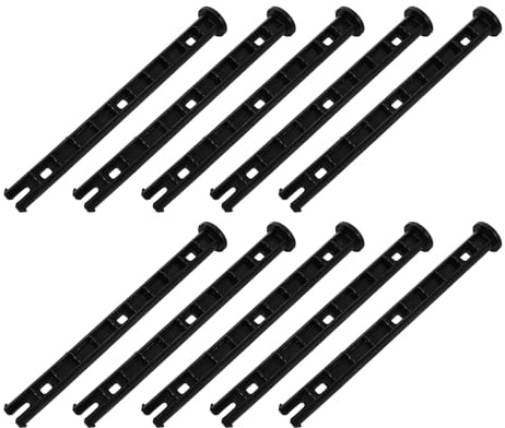 SHINEOFI 10pcs Trash Can Lid Latch Pins for Wheelie Bin Hinges Outdoor Bin Accessories with Connecting Axle for Secure Trash Lock and Easy Maintenance in Communities and Parks