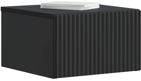 vidaXL Wandmontierter Nachttisch Schwarz 33 x 34,5 x 20 cm, Antiker Stil Schrank, Wohnzimmer Möbel, Vintage Wandregal, platzsparender Organizer, Speicherlösungen