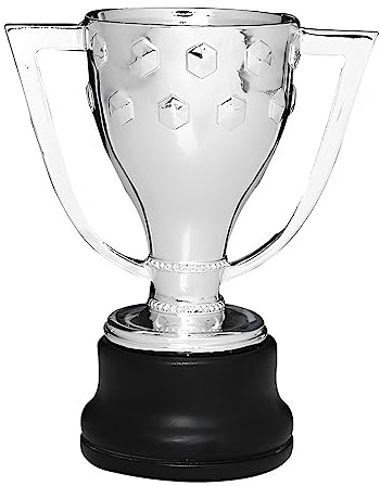 Huadafun Replica Trofeo La Liga Copa del Rey Coppa di Campionato Spagnolo Trofeo Calcio Replica Trofeo Calcio Collezionabile Souvenir Regalo per Fan di Calcio Uomini Donne,32cm