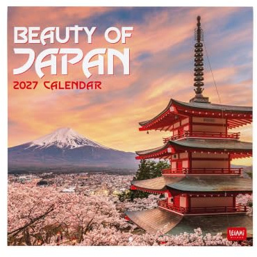 Legami – Kalender 2027 Wandkalender, Japan, 12 Monate, 30 x 29 cm