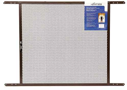 Saint-Gobain ADFORS Brown Screen & Storm Door Grille, 24 Inches x 34 Inches - Durable Door Grille for Added Protection, Pet-Friendly - Brown