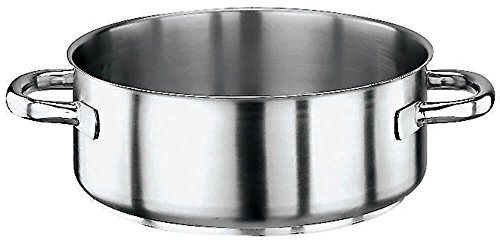 Paderno 11009–18 Basse Cocotte avec Deux poignées en Acier Inoxydable, 18 cm