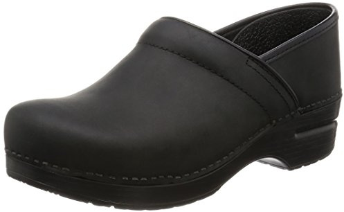 Dansko Women’s Professional Slip-On Clogs –Rocker Sole and Arch Support for Comfort-Ideal for Nursing, Food Service, Healthcare Black Cabrio 11.5-12 Wide US