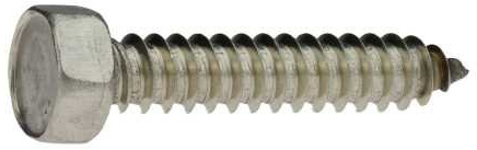 Reidl Sechskant Blechschrauben 8 x 16 mm DIN 7976 A2 blank 100 Stück