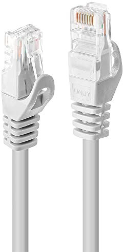 LINDY - Cable de Red (Cat.6 U/UTP, 1 m), Color Blanco