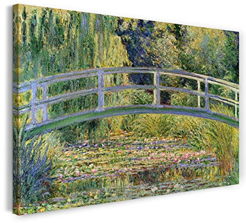 Canvas Print (60x40cm): Claude Monet - Bridge Over a Pond of Water Lilies (1899