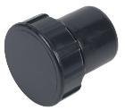 FloPlast 32mm Solvent Weld Waste Black Access Plug