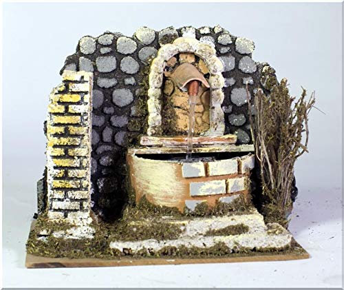 Rossi Rosa 10976 Springbrunnen mit Pumpe, Maße: 20 x 14 x 16,5 cm, Mehrfarbig, Einheitsgröße