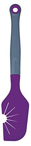 Colourworks 'The Swip' Silicone Spatula and Whisk Cleaner Tool, Plum, 29 cm,Purple