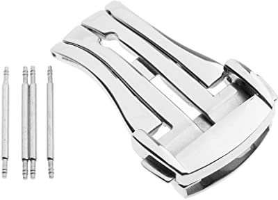 dailymall Edelstahl Push Fold Faltschließe Uhrenarmband Schnalle 18mm