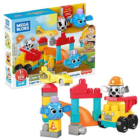 MEGA Bloks GRV37 - Guck-Guck Baustelle Bauset, Spielzeug ab 1 Jahr