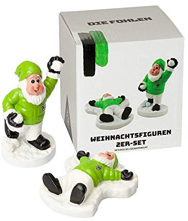 Borussia M?nchengladbach Weihnachtsfiguren 2er-Set Weihnachten Zwerge, 208055