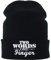 EXPRESS-STICKEREI Lustige Strickmütze - Warme Wintermütze mit Spruch Two Words, one Finger - Beanie für Damen und Herren - Unisex Wollmütze - Haube mit Spruch